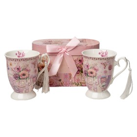 Juego de Tazas Romimex Rosa Cerámica 300 ml 2 Unidades de Romimex, Tazas - Ref: D1628841, Precio: 22,05 €, Descuento: %