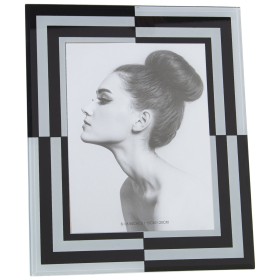 Cornice Portafoto Alexandra House Living Bianco Nero Cristallo 23 x 1 x 28 cm di Alexandra House Living, Cornici da parete e ...