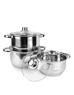 Pot with Glass Lid Quid Stainless steel | Tienda24 Tienda24.eu