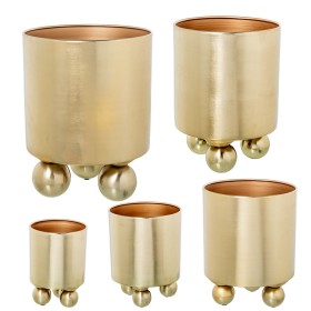 Conjunto de vasos Alexandra House Living Ouro Metal 5 Peças de Alexandra House Living, Vasos - Ref: D1633200, Preço: 170,66 €...