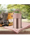 Thermos Feel Maestro MR-1636 Rose Doré Acier inoxydable 1,1 L | Tienda24 Tienda24.eu