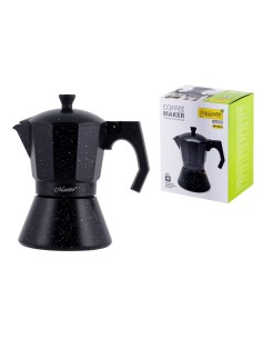 Cafettiera Italiana Feel Maestro MR-1667-6 Nero Granito Alluminio 300 ml 6 Tazze da Feel Maestro, Moke e caffettiere - Ref: S...