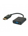 DisplayPort to VGA adapter Savio CL-90 Black 20 cm | Tienda24 Tienda24.eu