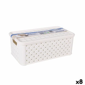 Puff Domopak Living Stoff (38 x 38 x 34 cm) | Tienda24 - Global Online Shop Tienda24.eu