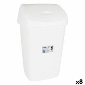 Rubbish Bin Tontarelli Big hoop White Black 45 L (10 Units) | Tienda24 - Global Online Shop Tienda24.eu