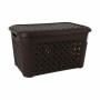 Laundry Basket Tontarelli Arianna With lid Black 48,3 L (6 Units) | Tienda24 - Global Online Shop Tienda24.eu