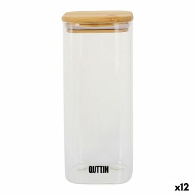 Lebensmittelbehälter Quttin Bambus Borosilikatglas 1 L (12 Stück) von Quttin, Lagerung von Lebensmitteln - Ref: S2230517, Pre...