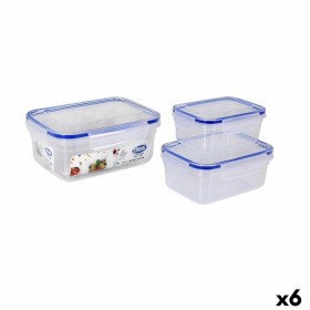 Set mit 3 Kanistern Home ESPRIT Durchsichtig Silikon Bambus Kristall 13,5 x 13,5 x 27 cm | Tienda24 - Global Online Shop Tienda24.eu