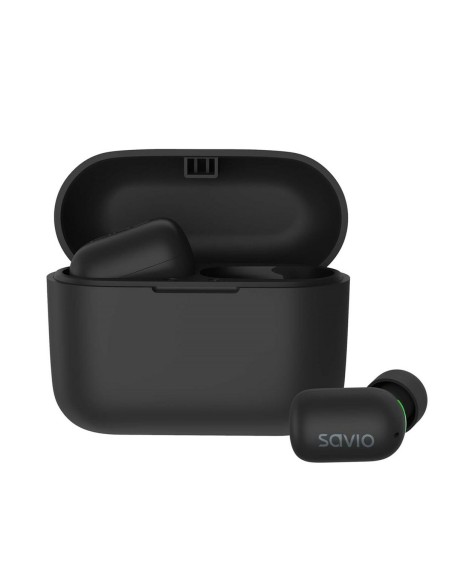 Écouteurs in Ear Bluetooth Savio TWS-09 Noir | Tienda24 Tienda24.eu