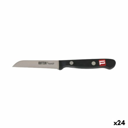 Schälmesser Quttin Sybarite Schwarz Silberfarben 8 cm (24 Stück) | Tienda24 - Global Online Shop Tienda24.eu