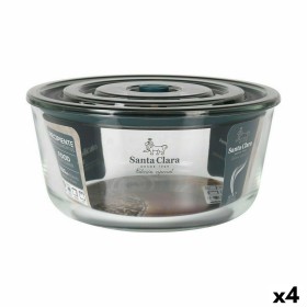 Hermetic Lunch Box Santa Clara Grey 1,65 L (4 Units) by Santa Clara, Food storage - Ref: S2232972, Price: 28,24 €, Discount: %