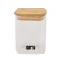 Recipiente para Conservar Alimentos Quttin Bambu Vidro de Borosilicato 480 ml (12 Unidades) | Tienda24 - Global Online Shop Tienda24.eu