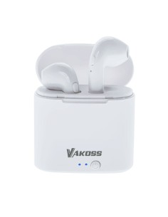 Auricolari in Ear Bluetooth Vakoss SK-832BW Bianco Multicolore da Vakoss, Cuffie Bluetooth a un solo orecchio - Ref: S9105131...