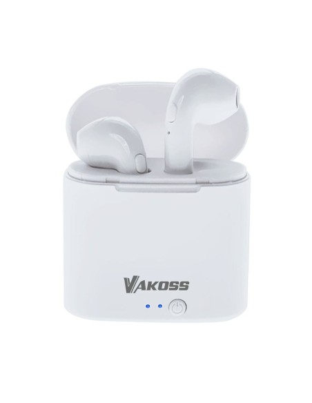 Écouteurs in Ear Bluetooth Vakoss SK-832BW Blanc Multicouleur | Tienda24 Tienda24.eu