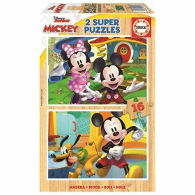 Puzzle Educa Mickey & Minnie ( 2 x 16 pcs) von Educa, Klassische Puzzles - Ref: S2415827, Preis: 8,87 €, Rabatt: %