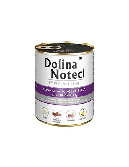 Wet food Dolina Noteci Premium Blueberry Veal Pig Rabbit 800 g | Tienda24 Tienda24.eu