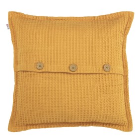 Cushion cover Alexandra House Living Mustard 50 x 50 cm 50 x 1 x 50 cm by Alexandra House Living, Cushion Covers - Ref: D1628...