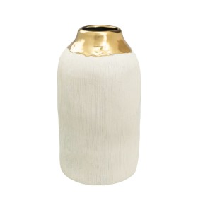 Vase Romimex White Golden Porcelain 18 x 36 x 18 cm by Romimex, Vases - Ref: D1628645, Price: 57,18 €, Discount: %