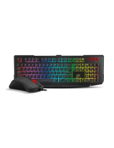 Teclado e Rato para Vídeojogos OZONE Qwerty espanhol Preto Multicolor de OZONE, Teclados - Ref: S0455996, Precio: 25,20 €, De...