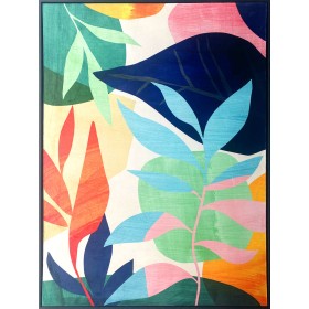 Cadre Romimex Velours Bois MDF Plante 83 x 123 x 4 cm de Romimex, Peintures - Réf : D1628687, Prix : 127,62 €, Remise : %