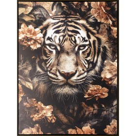 Painting Romimex MDF Wood Tiger 83 x 123 x 4 cm by Romimex, Paintings - Ref: D1628693, Price: 109,65 €, Discount: %