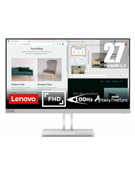 Écran Lenovo L27e-40 Full HD 27" 100 Hz | Tienda24 Tienda24.eu