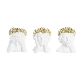 Planter DKD Home Decor Golden Resin Lady 16,5 x 16 x 21 cm (3 Units) by DKD Home Decor, Cachepots - Ref: S3040801, Price: 38,...