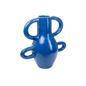 Vaso Romimex Azul Cobalto Cerâmica 40 x 40 x 20 cm Com pegas de Romimex, Jarrões - Ref: D1628724, Preço: 69,91 €, Desconto: %