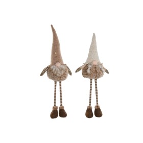 Décorations de Noël Home ESPRIT Marron Beige Gnome 30 x 18 x 65 cm (2 Unités) de Home ESPRIT, Noël - Réf : S3058480, Prix : 4...