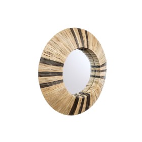 Wall mirror Romimex Natural Natural Fibre 70 x 70 x 10 cm by Romimex, Wall-Mounted Mirrors - Ref: D1628736, Price: 155,04 €, ...