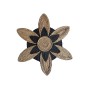 Wall Decoration Romimex Black Natural Banana fibre Flower 70 x 70 x 3 cm by Romimex, Sculptures - Ref: D1628743, Price: 106,0...