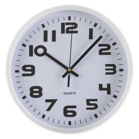 Horloge Murale Home ESPRIT Blanc Noir Métal Bois MDF 62 x 6 x 65 cm (2 Unités) | Tienda24 - Global Online Shop Tienda24.eu