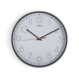 Orologio da Parete Versa Bianco Argentato Plastica Quarzo 4,3 x 30,5 x 30,5 cm di Versa, Orologi da parete - Rif: S3412745, P...