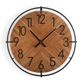 Orologio da Parete Versa Metallo Legno MDF Legno MDF/Metallo 4,5 x 60 x 60 cm di Versa, Orologi da parete - Rif: S3412809, Pr...