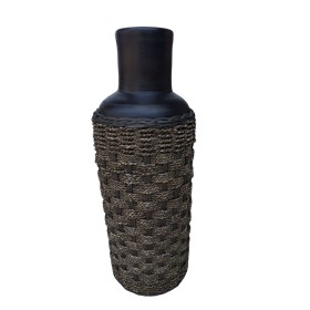 Floor vase Romimex Brown Rattan Terracotta 25 x 100 x 25 cm by Romimex, Vases - Ref: D1628759, Price: 223,80 €, Discount: %