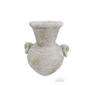 Vase Romimex Blanc Terre cuite 30 x 40 x 35 cm Avec des poignées de Romimex, Vases - Réf : D1628780, Prix : 81,06 €, Remise : %