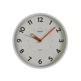 Wanduhr Aufkleber Weiß Silberfarben ABS EVA Ø 35 cm (6 Stück) | Tienda24 - Global Online Shop Tienda24.eu