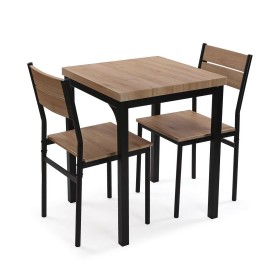 Ensemble Table + 2 Chaises Versa PVC Métal Bois MDF 60 x 76 x 60 cm de Versa, Tables - Réf : S3412969, Prix : 126,52 €, Remis...