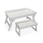 Set di Vassoi Versa Bianco Legno MDF 32 x 24 x 48 cm | Tienda24 - Global Online Shop Tienda24.eu