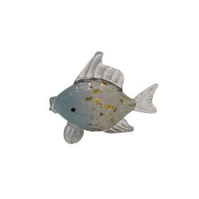 Decorative Figure Romimex Blue Glass Fish 25 x 10 x 20 cm by Romimex, Collectables - Ref: D1628827, Price: 41,37 €, Discount: %