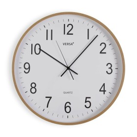 Wall Clock Versa Plastic Quartz MDF Wood 5,2 x 50 x 50 cm by Versa, Wall Clocks - Ref: S3413471, Price: 37,16 €, Discount: %