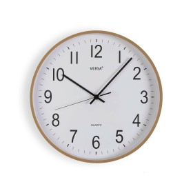 Wanduhr 30,5 x 4,3 x 30,5 cm Kristall Gold Weiß PVC | Tienda24 - Global Online Shop Tienda24.eu