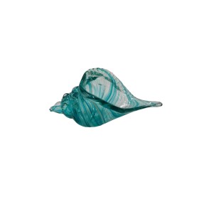 Decorative Figure Romimex Blue Glass Snail 22 x 10 x 12 cm by Romimex, Collectables - Ref: D1628834, Price: 45,33 €, Discount: %