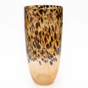 Vase Romimex Noir Doré verre Léopard 18 x 37 x 18 cm de Romimex, Vases - Réf : D1628856, Prix : 74,87 €, Remise : %