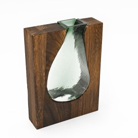 Vase Romimex Marron Vert verre 18 x 24 x 6 cm de Romimex, Vases - Réf : D1628858, Prix : 41,37 €, Remise : %