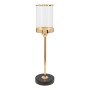 Portavelas Romimex Dorado Metal Vidrio 12 x 47 x 12 cm de Romimex, Candelabros y portavelas - Ref: D1628877, Precio: 31,46 €,...