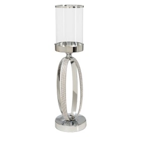 Bougeoir Romimex Argenté Métal verre 12 x 35 x 12 cm de Romimex, Bougeoirs et chandeliers - Réf : D1628882, Prix : 45,33 €, R...