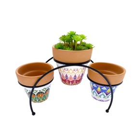 Supporto per Vaso Romimex Multicolore Metallo Ceramica 27 x 17 x 12 cm di Romimex, Accessori - Rif: D1628956, Prezzo: 16,37 €...