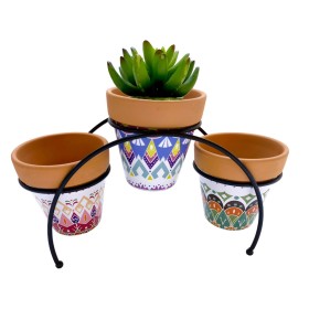 Supporto per Vaso Romimex Multicolore Metallo Ceramica 31 x 18 x 12 cm di Romimex, Accessori - Rif: D1628957, Prezzo: 18,61 €...