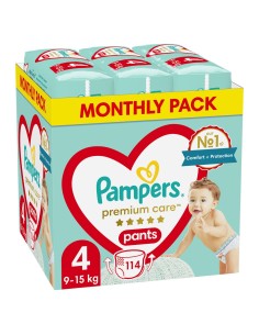 Pannolini usa e getta Pampers 9-15 kg 4 (114 Unità) da Pampers, Pannolini - Ref: S9108312, Precio: 59,75 €, Descuento: %